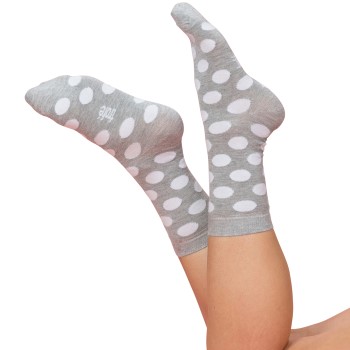 Trofé Trofe Bamboo Dot Socks Strømper 2P Grå Str 35/38 Dame