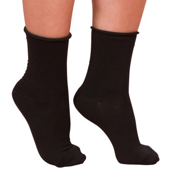 Trofé Trofe Bamboo Loose Socks Strømper Sort Str 43/46 Dame