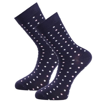 Trofé Trofe Bamboo Small Dot Socks Strømper Marineblå Str 35/38 Dame