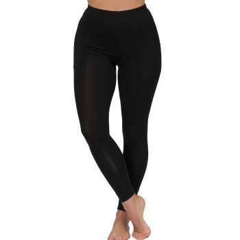 Trofé Trofe Bamboo Solids Leggings Sort Bambus Large Dame