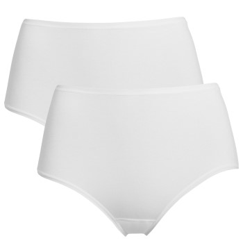 Trofé Trofe Midi Briefs Bamboo Mix Trusser 2P Hvid Large Dame