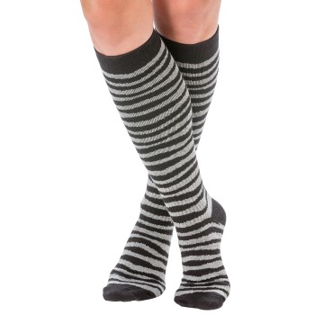 Trofé Trofe Printed Support Socks Strømper Sort/Grå Str 39/42 Dame