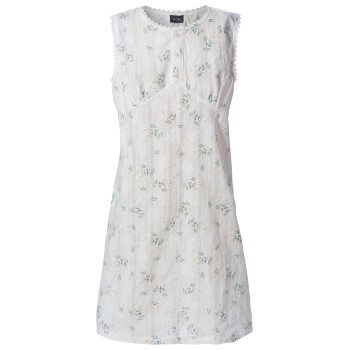 Trofé Trofe Romantic Floral Nightdress Hvid bomuld X-Large Dame