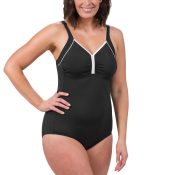 Trofé Trofe Swimsuit Prosthetic Chlorine Resistant Sort/Hvid polyester B 40 Dame