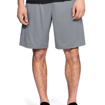 Under Armour Tech Graphic Shorts Lysegrå polyester Large Herre