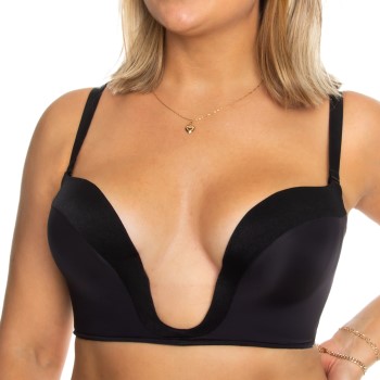 Wonderbra Bh Ultimate Silhouette Micro Plunge Sort A 80 Dame