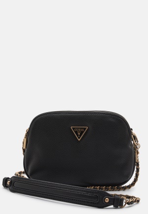 Se Guess Becci Double Zip Crossbody BLA Black One size ved Bubbleroom