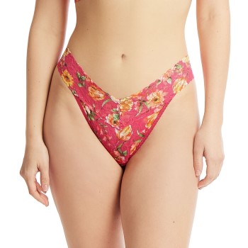 Hanky Panky Trusser Printed Original Rise Thong Rosa blomstret nylon One Size Dame