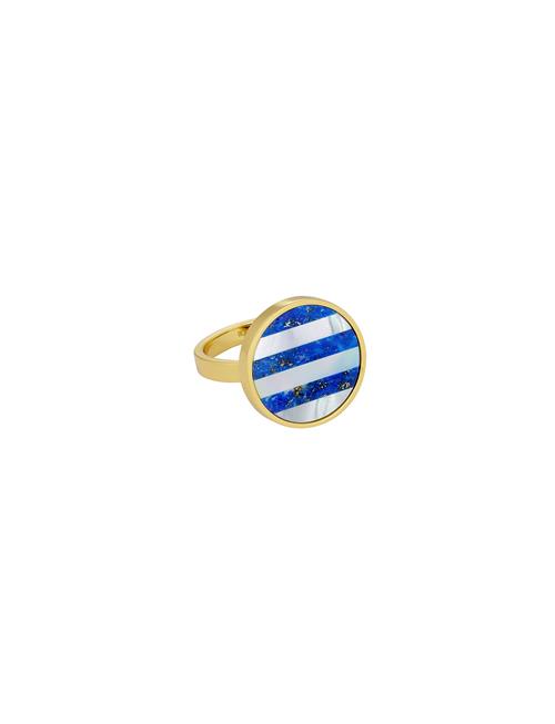 Gemst Lollipop Ring 17Mm Design Letters Blue