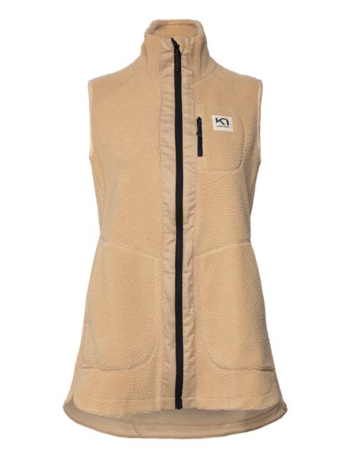 Kari Traa Sanne Pile Vest Long Kari Traa Beige