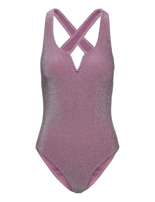 Pcbling Swimsuit Lurex Sww Pieces Purple