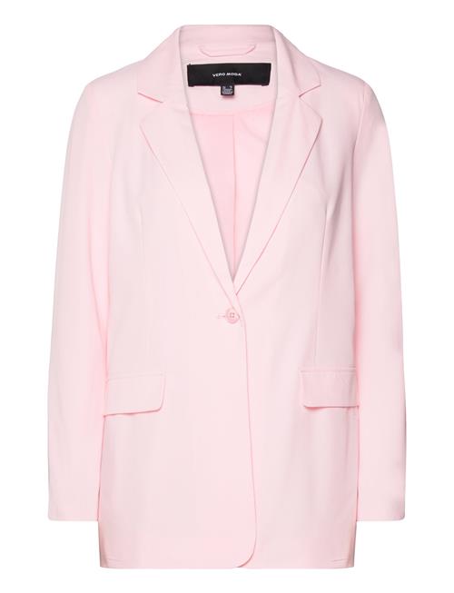 Se Vero Moda Vmzelda L/S Blazer Vero Moda Pink ved Booztlet