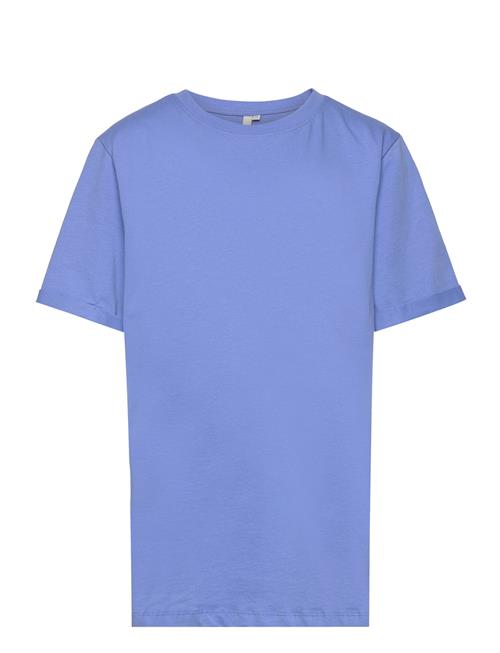 Little Pieces Pkria Ss Fold Up Solid Tee Tw Bc Little Pieces Blue