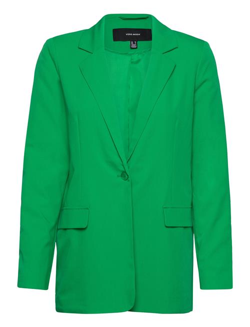 Vmzelda Ls Loose Blazer Noos Vero Moda Green