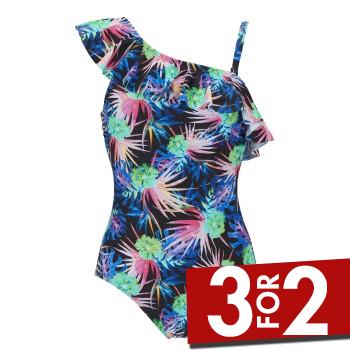 Damella Teresa Floral Swimsuit Flerfarvet 40 Dame