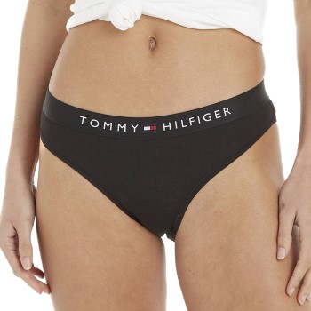 Tommy Hilfiger Trusser Bikini Panties Sort økologisk bomuld X-Large Dame