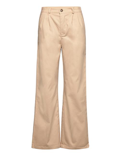 French Connection High Waist Pleat Front French Connection Beige