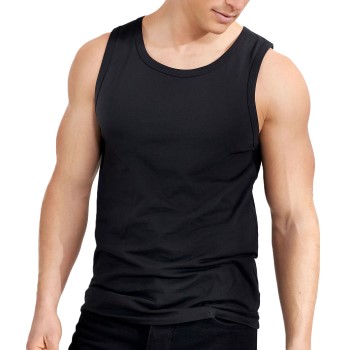 Bread & Boxers Bread and Boxers Tank Relaxed Sort økologisk bomuld Large Herre