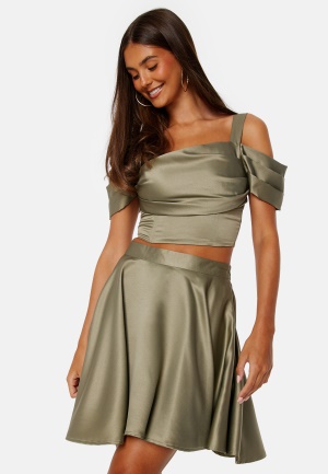 Se Bubbleroom Occasion Ortiza Bustier Top Olive green 36 ved Bubbleroom