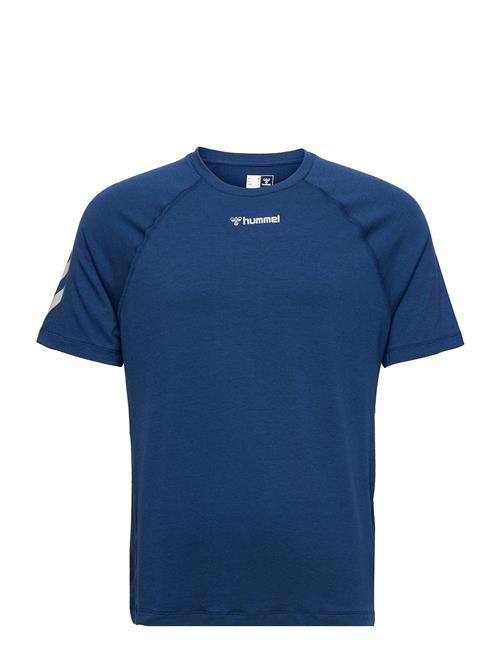 Se Hummel Hmlmt Laze T-Shirt Hummel Blue ved Booztlet