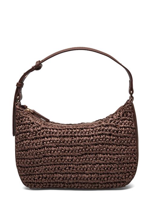 Mango Natural Fibre Shoulder Bag Mango Brown