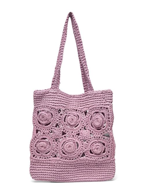 Flowers Crochet Mini Bag Mango Purple