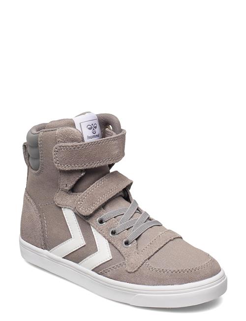 Se Hummel Slimmer Stadil High Jr Hummel Grey ved Booztlet