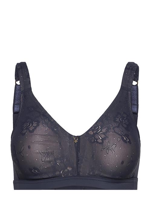 Se Abecita Sheer Soft Bra Moulded Cups Abecita Blue ved Booztlet