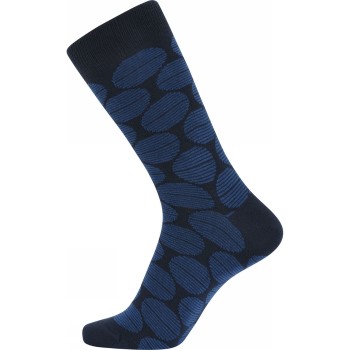 Claudio Strømper 3P Patterned Cotton Socks Marine mønster Str 40/47 Herre