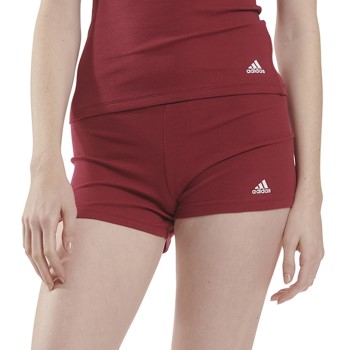 adidas Trusser Active Flex Ribbed Boxer Shorts Rød bomuld Small Dame