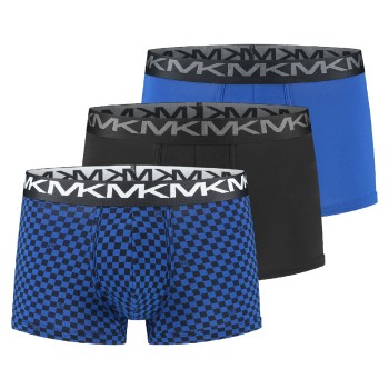 Michael Kors 3P Stretch Factor Trunks Blå bomuld Medium Herre