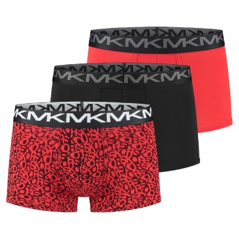 Michael Kors 3P Stretch Factor Trunks Rød bomuld X-Large Herre