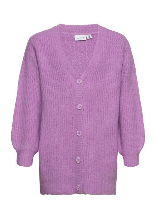 Nkflonja Ls Knit Card Long Name It Purple