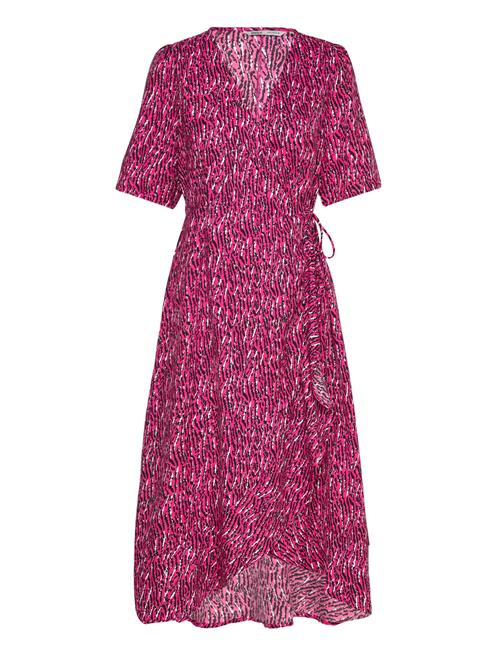 ONLY Onlleah S/S Wrap Midi Dress Ex Ptm ONLY Pink