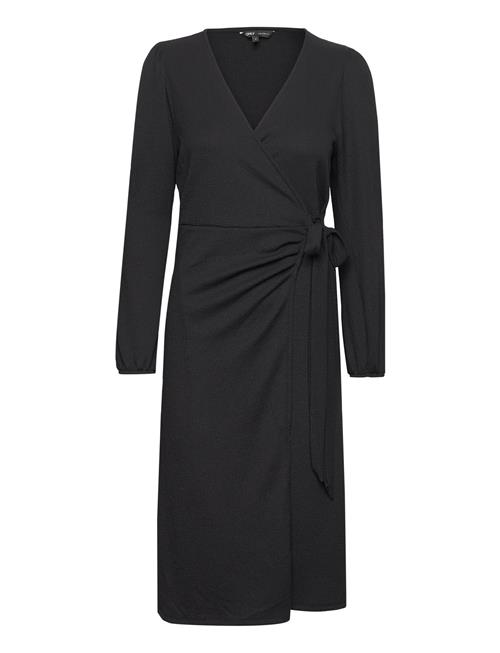 ONLY Onlmerle L/S Wrap Midi Dress Jrs ONLY Black