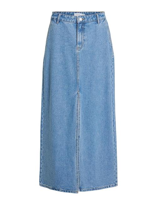 Vikira Long Denim Skirt Vila Blue