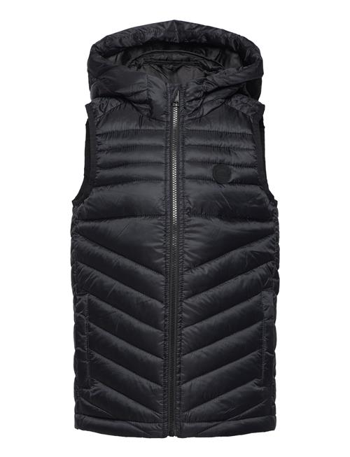 Se Jack & Jones Jjehero Bodywarmer Hood Sn Jnr Jack & J S Black ved Booztlet