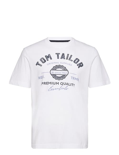 Se Tom Tailor Logo Tee Tom Tailor White ved Booztlet