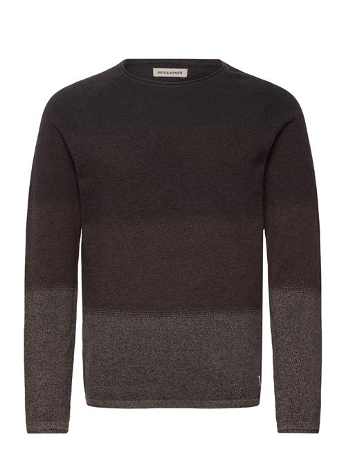 Se Jack & Jones Jjehill Knit Crew Neck Noos Jack & J S Brown ved Booztlet