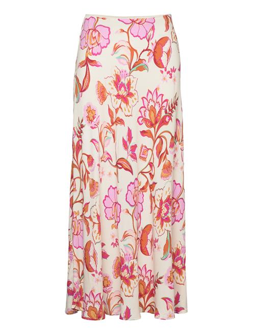 Mango Floral Long Skirt Mango Cream