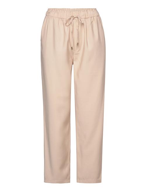 Mango Flowy Straight-Fit Trousers With Bow Mango Beige