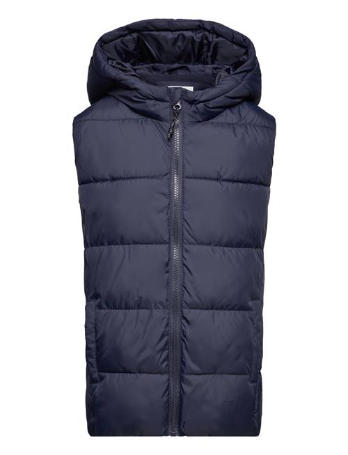 Mango Padded Fleece Gilet Mango Navy