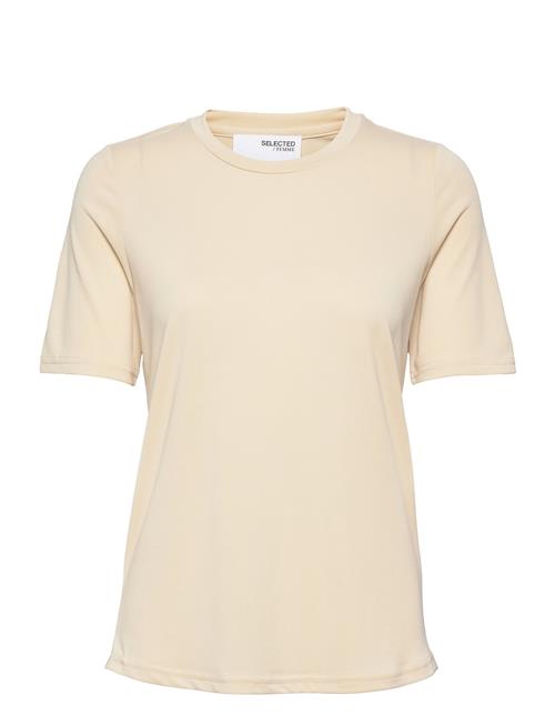 Selected Femme Slfstella Ss Tee Selected Femme Cream