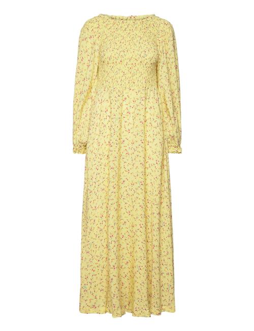 Light Jacquard Maxi Dress ROTATE Birger Christensen Yellow