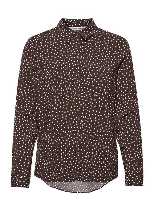 Samsøe Samsøe Milly Shirt Aop 9942 Samsøe Samsøe Brown