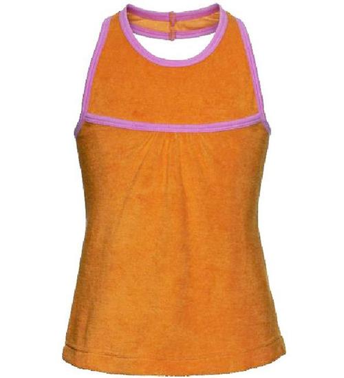 Se Mala Frotte Top - Orange m. LyserÃ¸d ved KidsWorld