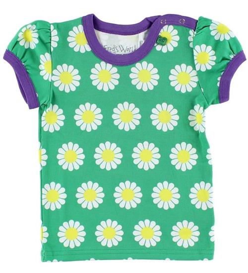 Freds World Freds World T-shirt - GrÃ¸n m. Daisy