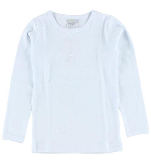 Se Smallstuff Bluse - Hvid m. HulmÃ¸nster ved KidsWorld