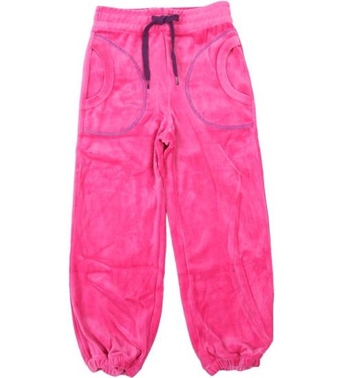 Se Katvig Velourbukser - Pink m. Lilla ved KidsWorld