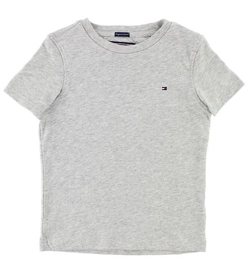 Se Tommy Hilfiger T-shirt - GrÃ¥meleret ved KidsWorld